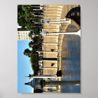 Path Around Lake Mirror on a Poster