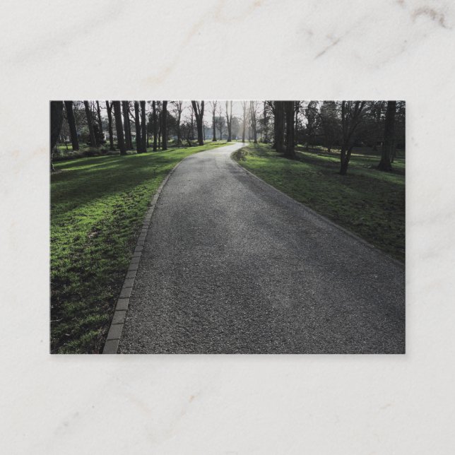 Path in a Park Business Card (Front)