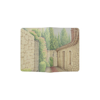 Path in Eze, Cote D'Azur Pastel Passport Holder