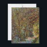 Path in the Woods by Vincent van Gogh<br><div class="desc">Path in the Woods by Vincent van Gogh is a vintage fine art post impressionism landscape painting. Take a nature walk on a trail in the forest with trees lining the pathway during the autumn season. About the artist: Vincent Willem van Gogh (1853 -1890) was one of the most famous...</div>