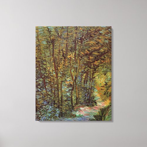 Path in the Woods by Vincent van Gogh Canvas Print