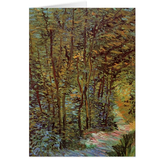 Path in the Woods by Vincent van Gogh Cards (Front)