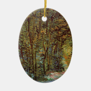 Path in the Woods by Vincent van Gogh Ceramic Ornament