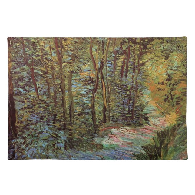 Path in the Woods by Vincent van Gogh Cloth Placemat (Front)