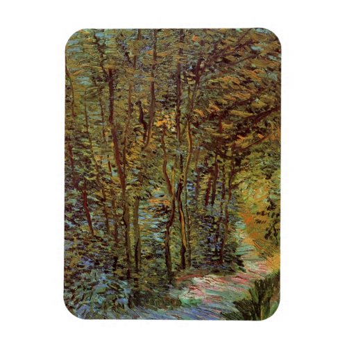 Path in the Woods by Vincent van Gogh Magnet