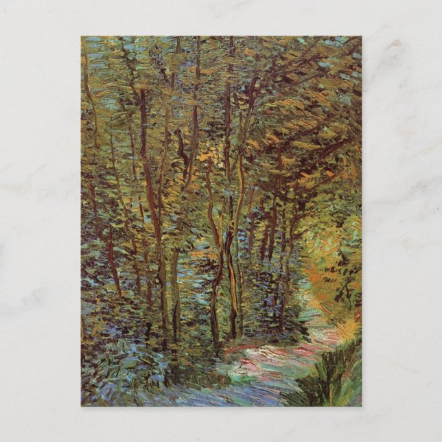 Path in the Woods by Vincent van Gogh Postcard (Front)