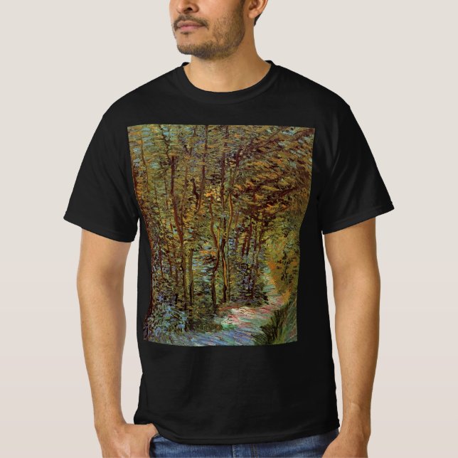 Path in the Woods by Vincent van Gogh T-Shirt (Front)