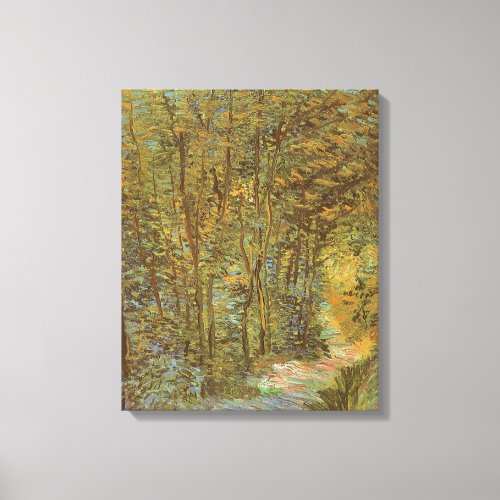Path in the Woods by Vincent van Gogh Vintage Art Canvas Print