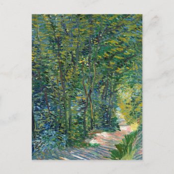 Path In The Woods Vincent Van Gogh Postcard by mangomoonstudio at Zazzle