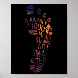 Path Journey. Motivational Meditation Yoga Design  Poster