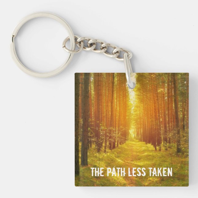 Path Less Taken Keychain (Front)