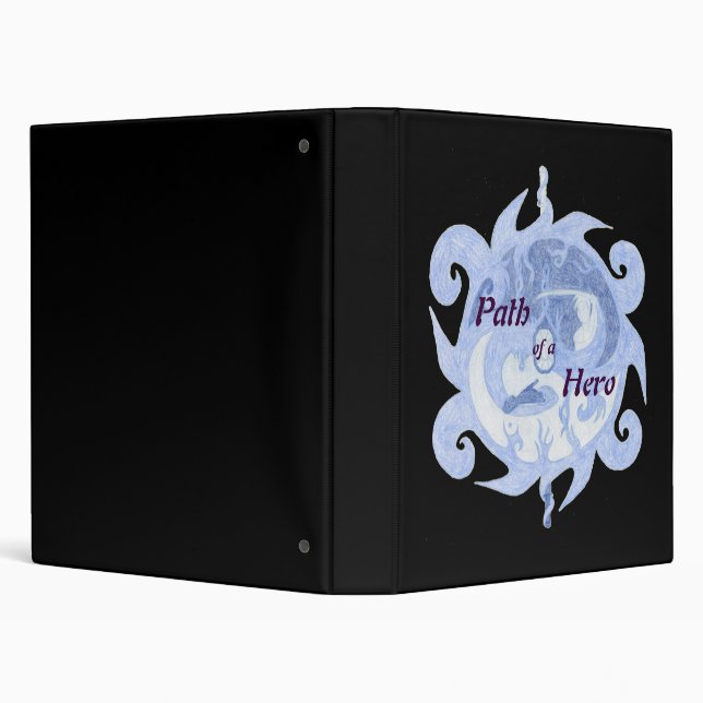 “Path of a Hero” Emblem (with title) 3 Ring Binder (Background)