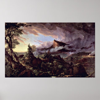 Path of empire:primitive state by Thomas Cole Poster