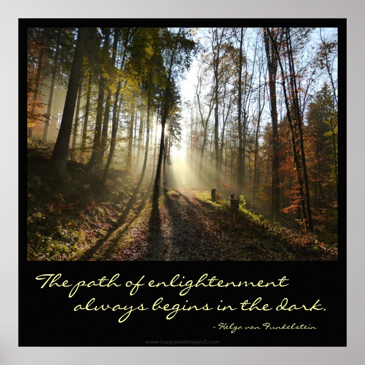 Path of Enlightenment Motivation Poster | Zazzle