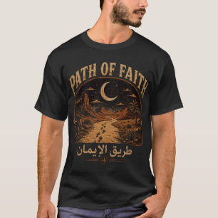 Path Of Faith - Vintage Islamic Desert Journey Art T-Shirt