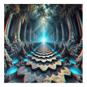 Path of Infinity: The Crystal Cave Descent Acrylic Print