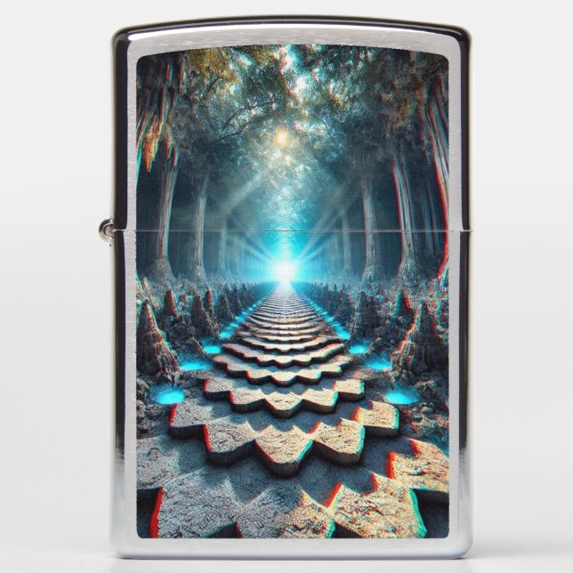 Path of Infinity: The Crystal Cave Descent Zippo Lighter (Front)