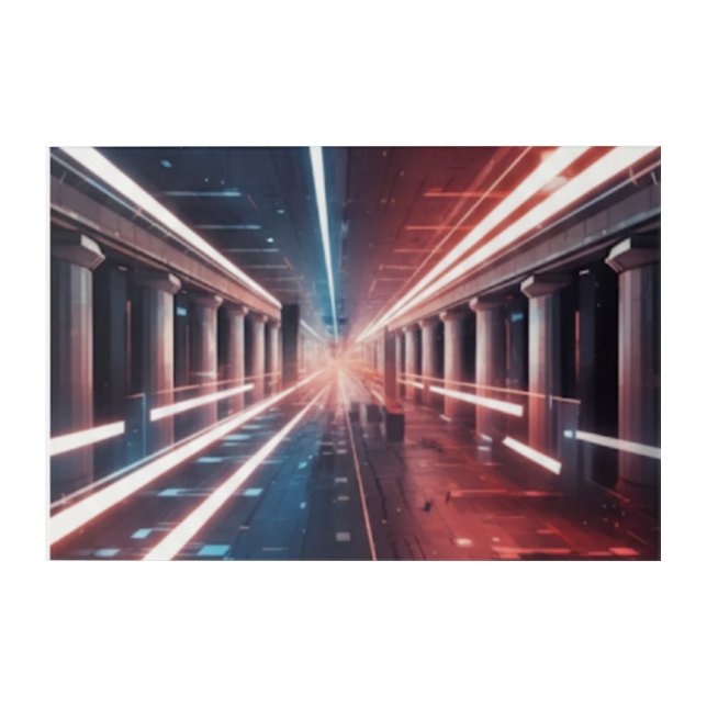 Path of Leaders - Modern Patriotic Abstract Acryli Acrylic Print (Front)