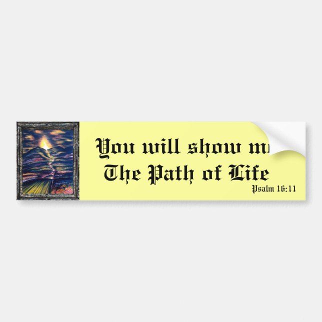 Path of Life Bumper Sticker (Front)