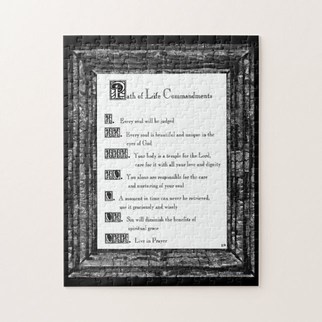 Path of Life Commandments Jigsaw Puzzle (Vertical)