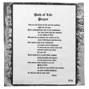 Path of Life Prayer Cloth Napkin