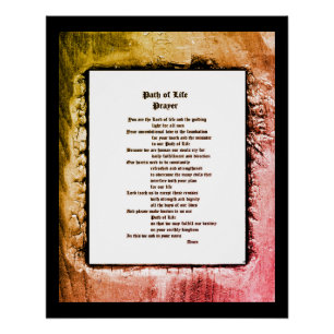 Path of Life Prayer Poster