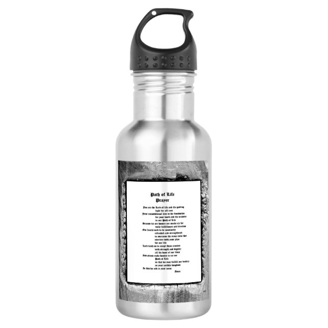 Path of Life Prayer Stainless Steel Water Bottle (Front)