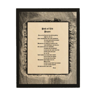 Path of Life Prayer Wood Wall Decor