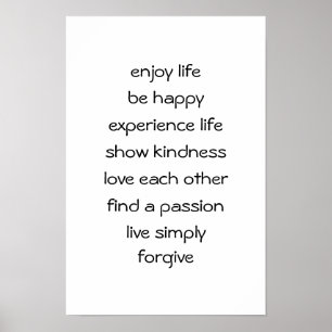 Path of Life Spiritual Message Poster