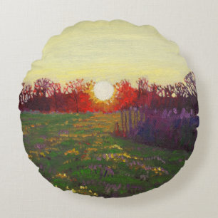 Path of light 2013 round pillow
