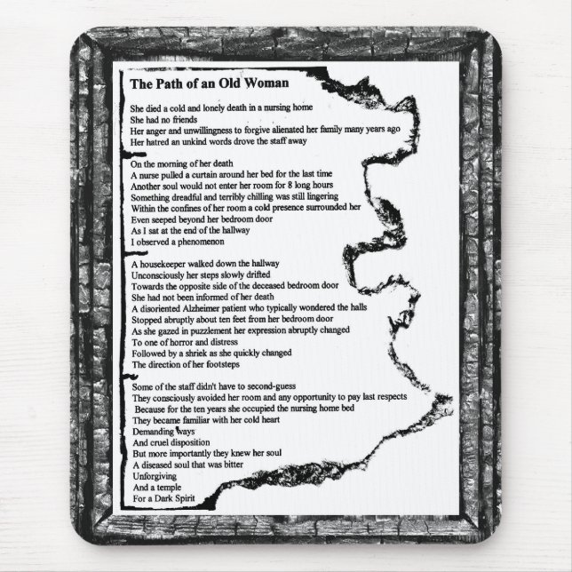 Path of The Old Woman Mouse Pad (Front)