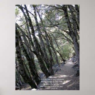 Path Poster with Psalm 119:32