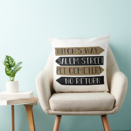 Path Signs Throw Pillow