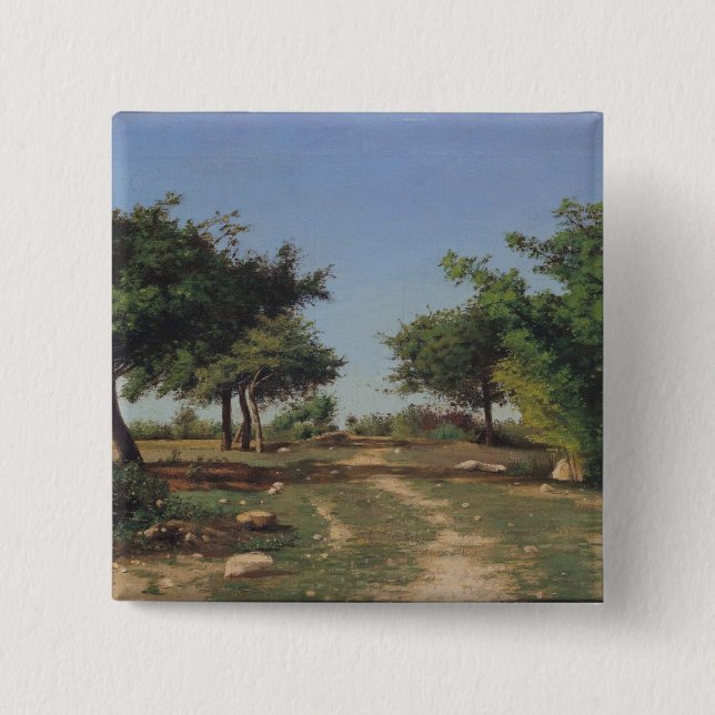 Path through the Apples Trees Pinback Button (Front)