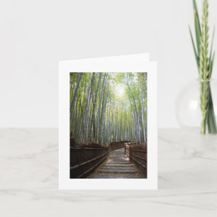 Path through the Bamboo - Sagano, Kyoto Card