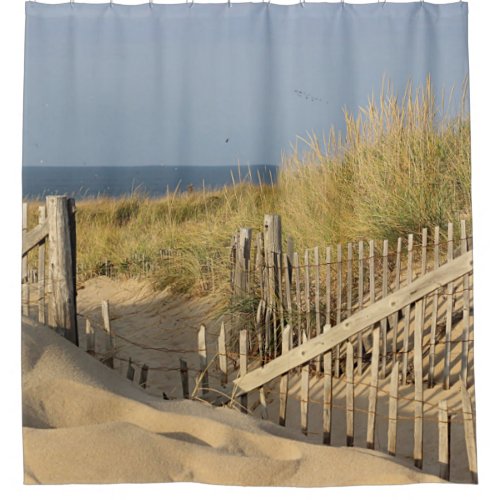 Path through the dunes to Race Point Beach Shower Curtain