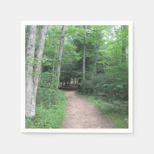 Path Through The Forest Paper Napkin