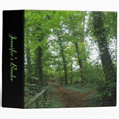 Path through the Green Forest Custom Binder