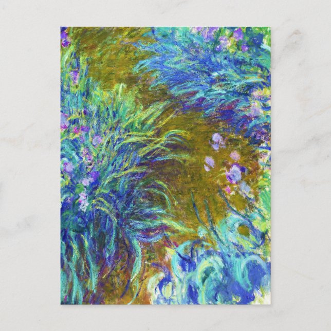 Path through the Irises Claude Monet Postcard (Front)