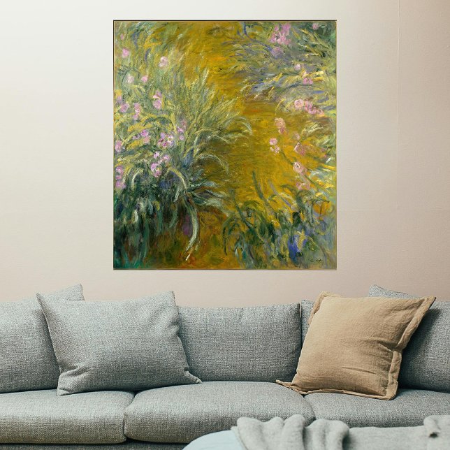 Path through the Irises, Monet Poster (Creator Uploaded)