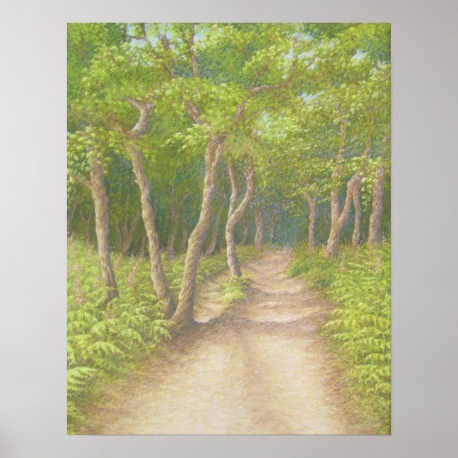 Path Through the Trees, Leith Hill Poster (Front)