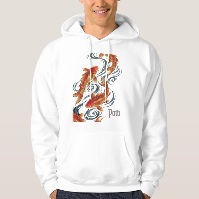 Path – Timeless Koi Symbol of Growth, Direction Hoodie (Front)