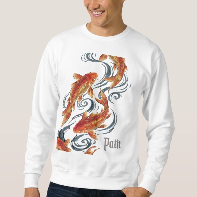 Path – Timeless Koi Symbol of Growth, Direction Sweatshirt (Front)