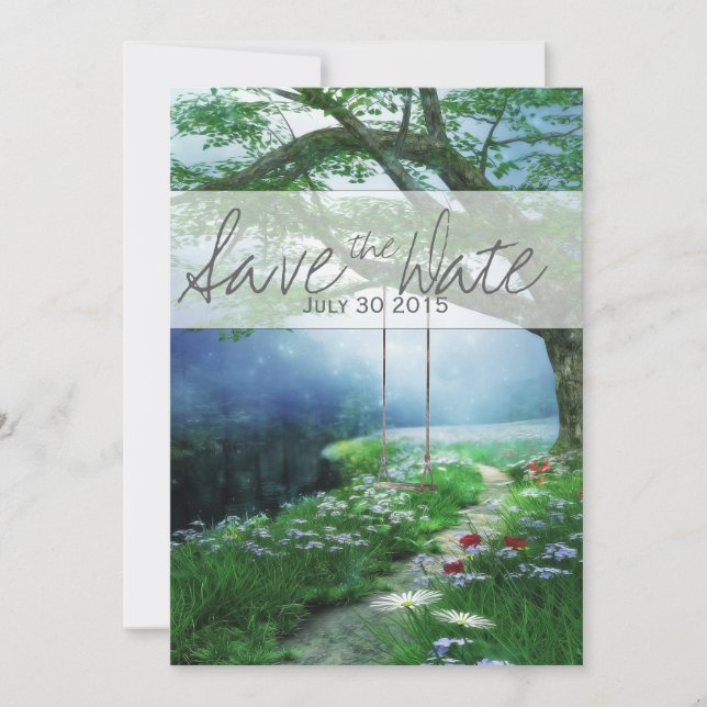 PATH TO FOREVER WOODLAND STREAM SAVE THE DATE (Front)
