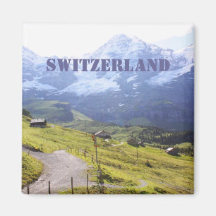 Path to snow mountain magnet