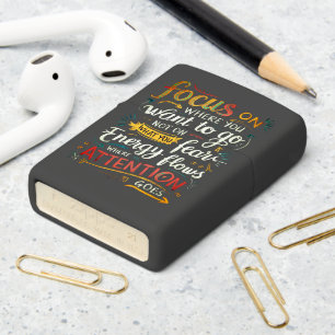 Path to Success: Focus on Your Destination Zippo Lighter