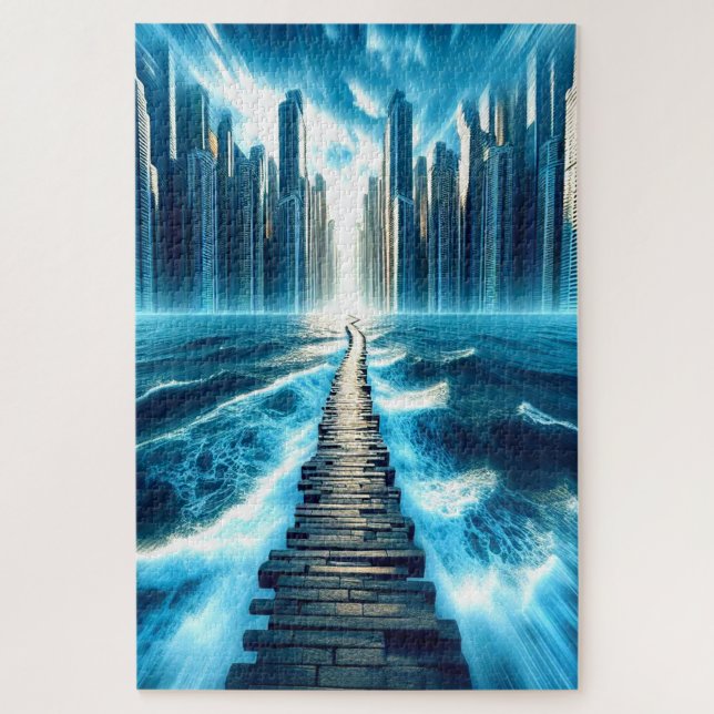 Path to the City Jigsaw Puzzle (Vertical)