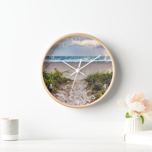 Path to the Ocean Wall Clock