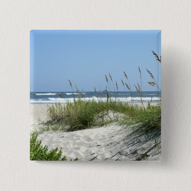 Path to the Sea-Ocracoke Island Pinback Button (Front)