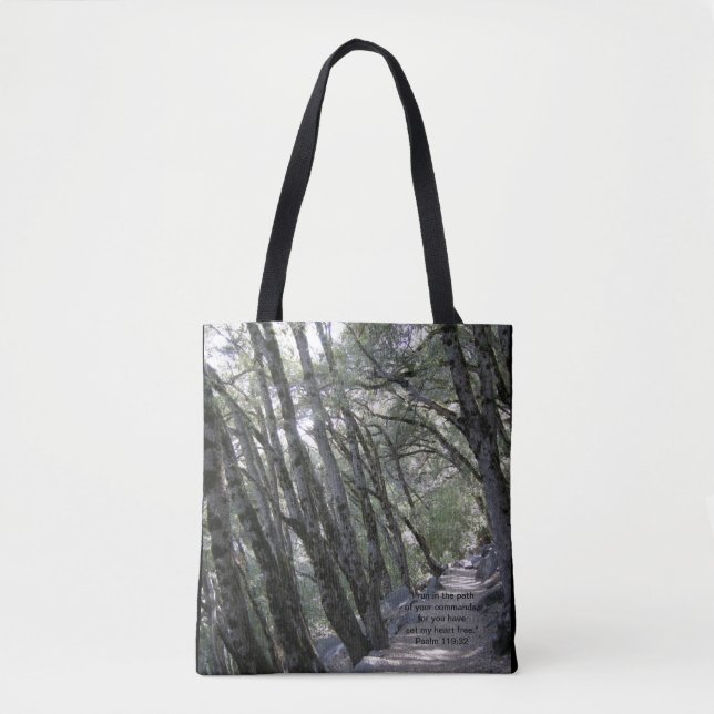 Path Tote with Psalm 119:32 Bag (Front)